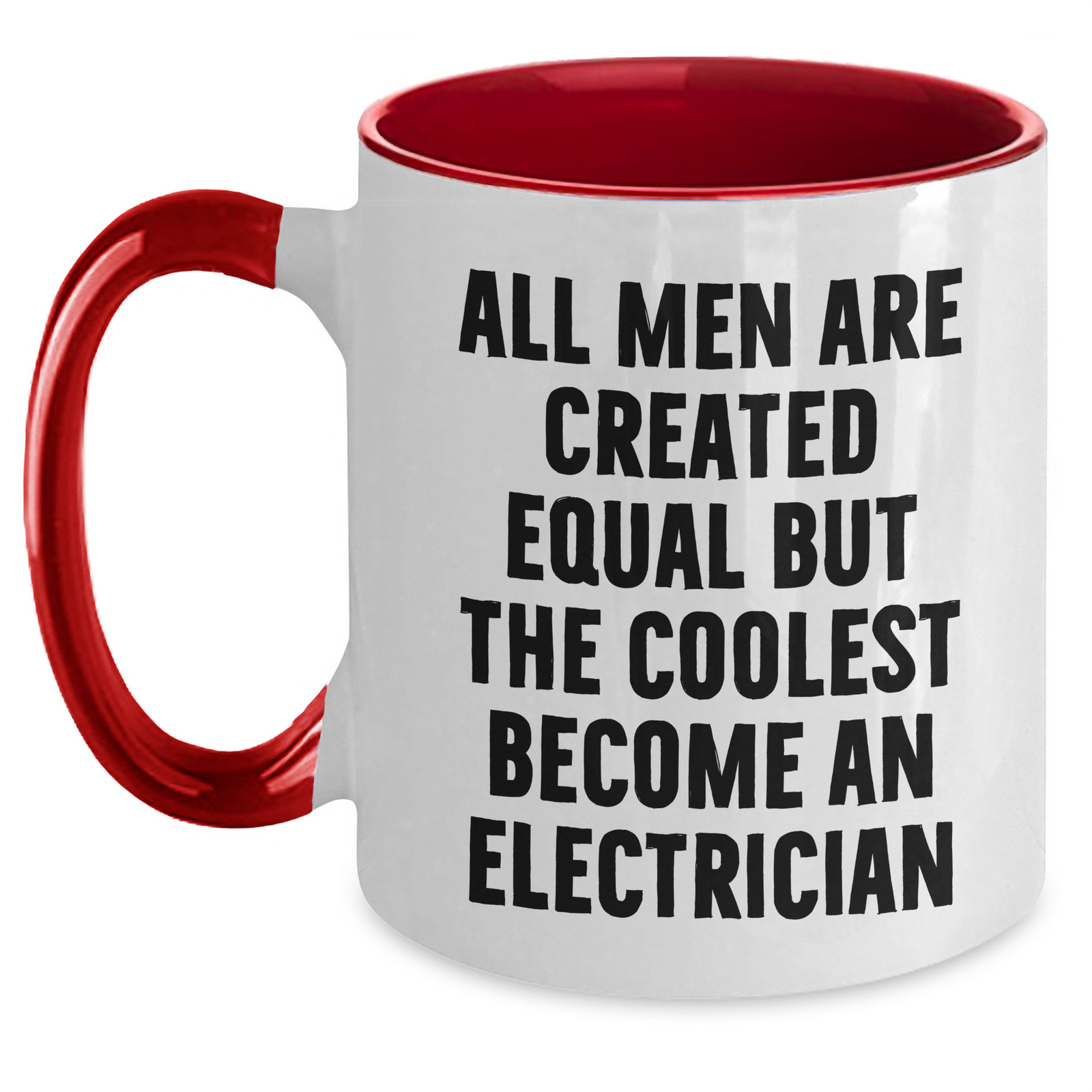 Funny Electrician Gifts from Women for Men on Mother's Day - Two Tone Coffee Mug - Main