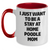 Funny Poodle Dog Gifts - I Just Want To Be A Stay At Home Poodle Mom Two Tone Coffee Mug, Gifts from Dad to Poodle Dog Mom for Father's Day - Main