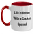 Life Is Better With A Cocker Spaniel, Fathers Day Gift, Cocker Spaniel Dog Lover, Two Tone Coffee Mug, Funny, Inspirational Quote, Gifts for Men, Women, and Friends - Main