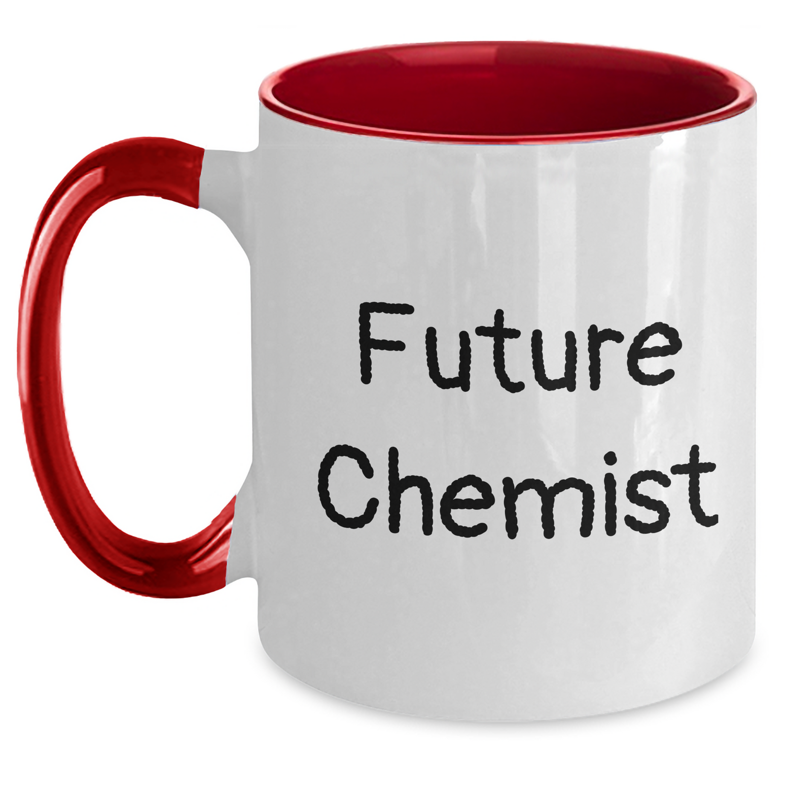 Funny Future Chemist Chemist Gifts from Friends and Family for Dad's Unique Two Tone Coffee Mug, Encouragement Quote - Main
