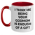 Funny Godmom Gifts from Men to Women - I Think Me Being Your Godmom Is Enough Of A Gift, Two Tone Coffee Mug for Mother's Day - Main