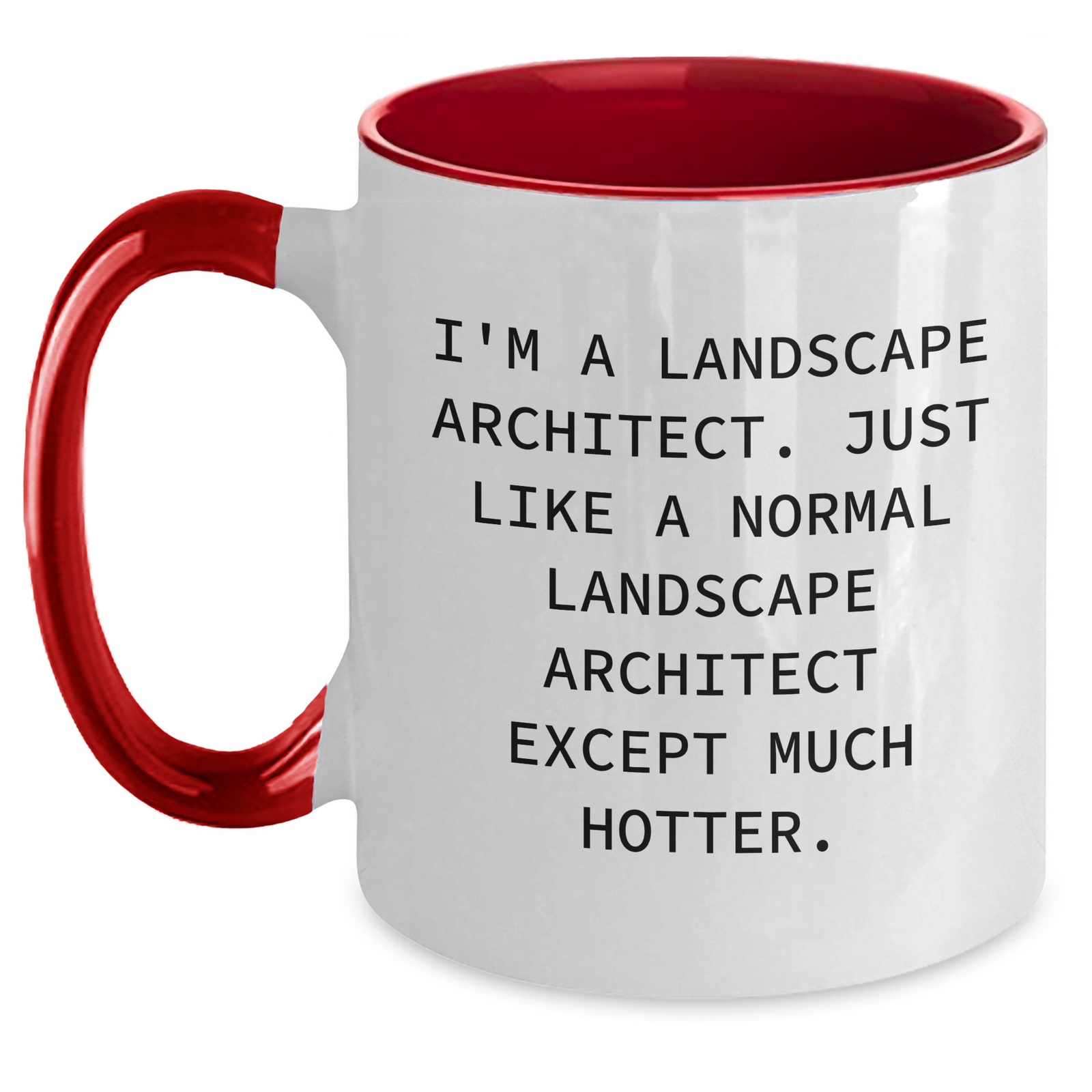 Funny Landscape Architect Gifts, Two Tone Coffee Mug, Gifts from Men to Landscape Architect Dad, Perfect Father's Day Present for Him - Main
