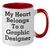 Funny Gifts for Graphic Designers - My Heart Belongs To A Graphic Designer Two Tone Coffee Mug, Gifts from Men to Graphic Designer, Father's Day Unique Gifts - Additional