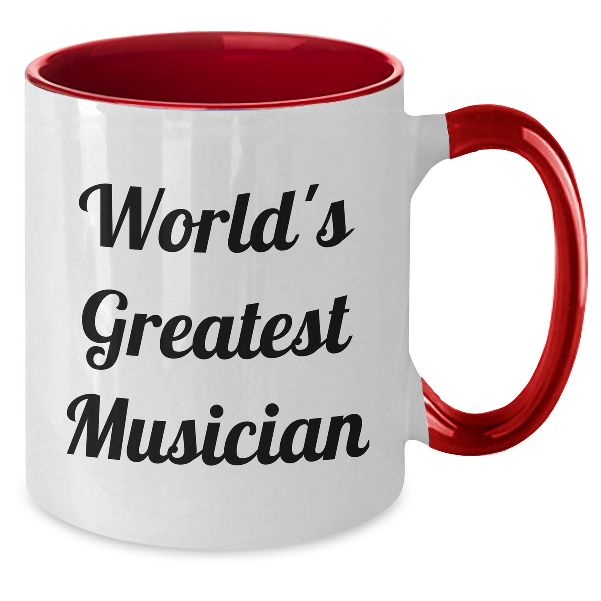 Funny Musician Gifts from Friends for Musician | Two Tone Coffee Mug with Quote 'World's Greatest Musician' for Mother's Day - Additional