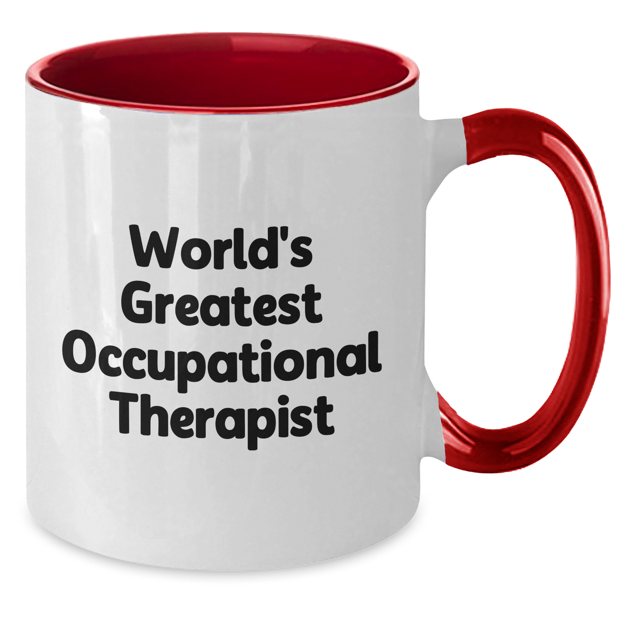 Funny Occupational Therapist Gifts from Friends, Gifts for Occupational Therapist, World's Greatest Occupational Therapist Two Tone Coffee Mug, Mother's Day Unique Gifts - Additional