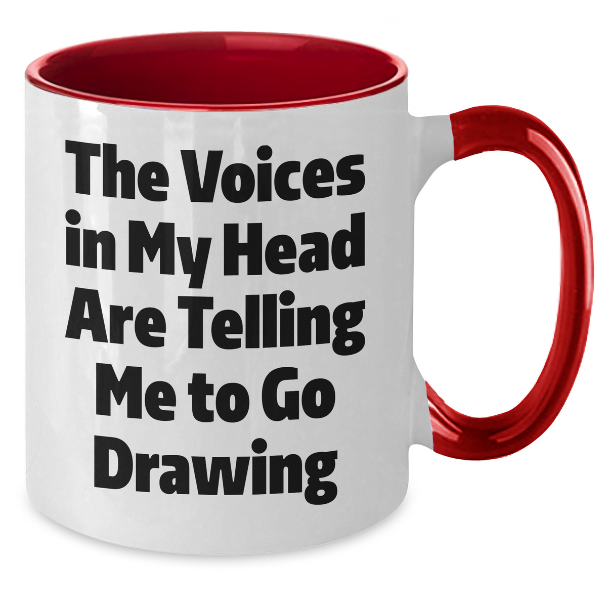 Funny Drawing Quotes Two Tone Coffee Mug, Gifts from Friends for Drawing Lovers on Father's Day, Unique Gift for Men, Funny Mugs for Drawing Enthusiasts - Additional