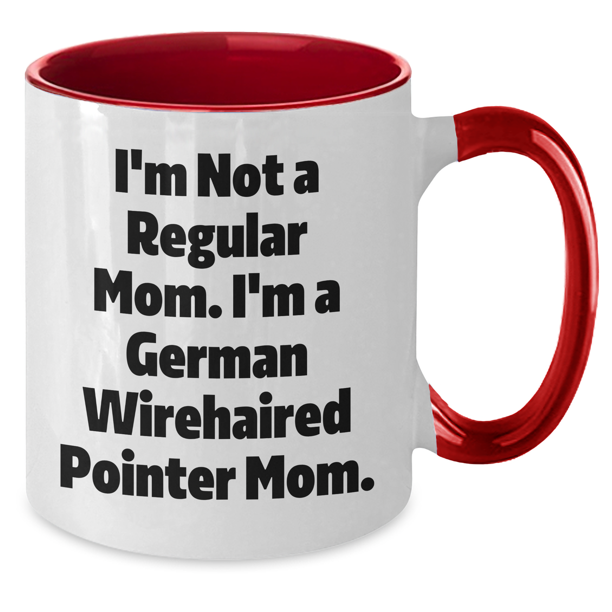 German Wirehaired Pointer Dog Mom Funny Gifts from Men, Gifts for German Wirehaired Pointer Dog Lovers, Two Tone Coffee Mug for Father's Day, Unique Inspiration - Additional
