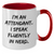 Funny Attendant Gifts from Friends - I'm An Attendant. I Speak Fluently In genius. Two Tone Coffee Mug for Father's Day - Additional