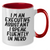 Funny Executive Assistant Gifts from Coworkers or Family - 'I Speak Fluently In genius.' Quote Two Tone Coffee Mug for Men or Women, Father's Day Unique Gifts - Additional