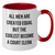 Funny Court Clerk Gifts from Men - Court Clerk Two Tone Coffee Mug for Mother's Day - 'All Men Are Created Equal But The Coolest Become A Court Clerk' - Additional