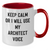 Architect Humor Gifts from Men to Architect Friends Two Tone Coffee Mugs Keep Calm or I Will Use My Architect Voice - Additional