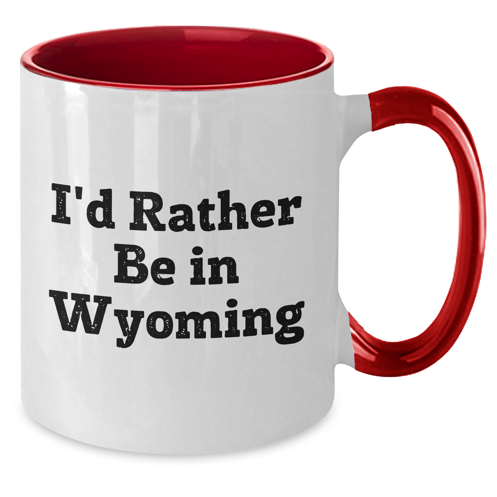 Wyoming Gifts from I'd Rather Be In Wyoming - Two Tone Coffee Mug for Dad's Special Day - Additional