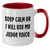 Funny Judge Gifts for Mom - Keep Calm Or I Will Use My Judge Voice Two Tone Coffee Mug, Gifts from Men to Women, Family and Friends for Mother's Day - Additional