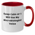 Funny Microbiologist Two Tone Coffee Mugs, Gifts for Microbiologists from Friends, Unique Mother's Day Unique Gifts, 'Keep Calm Or I Will Use My Microbiologist Voice' - Additional