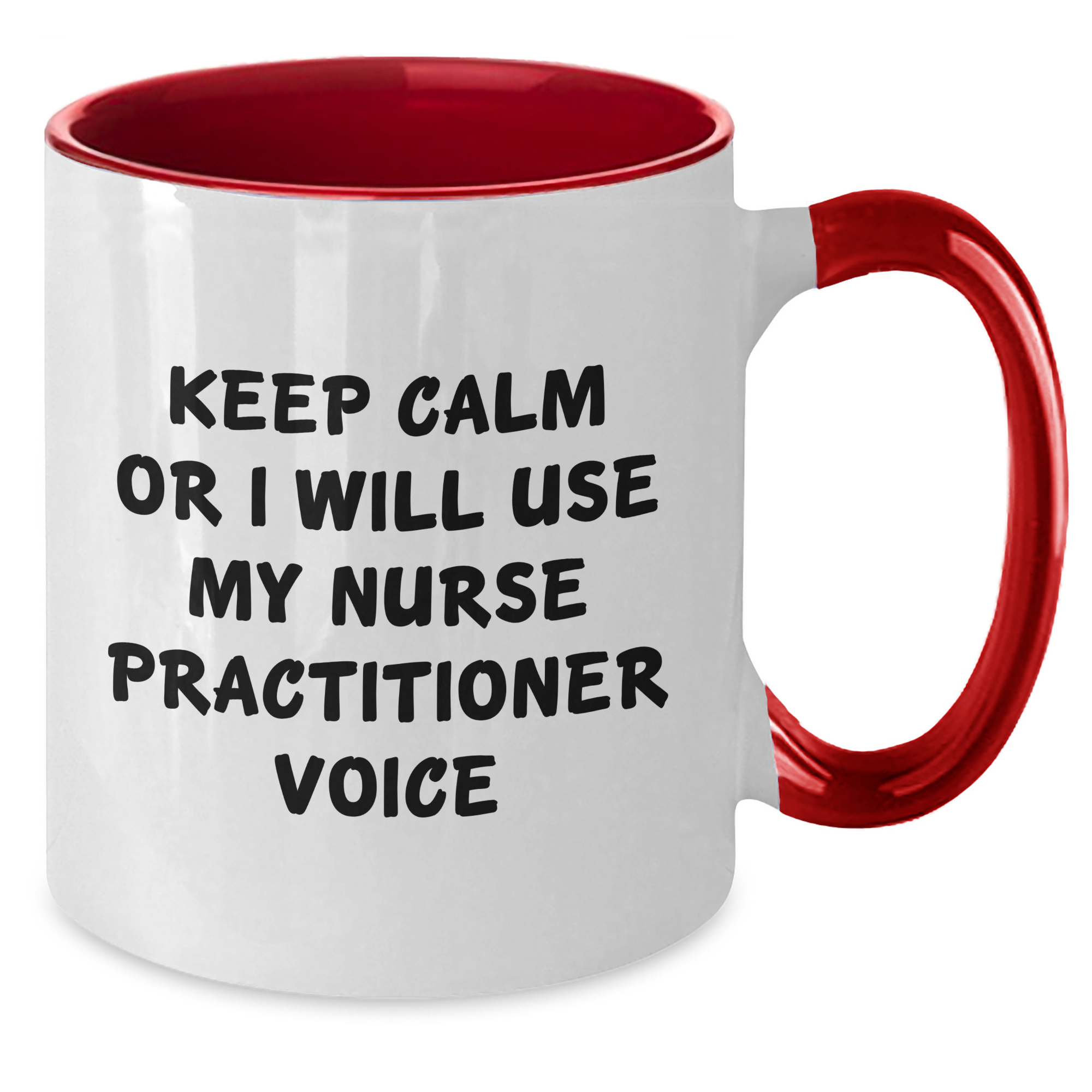 Funny Nurse Practitioner Gifts, Keep Calm Mugs for Nurse Practitioner, 11oz Two Tone Coffee Mug, Gifts from Men to Nurse Practitioner, Gifts for Nurse Practitioner on Father's Day - Additional