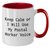 Gifts from Friends and Family for Postal Workers - Keep Calm Or I Will Use My Postal Worker Voice Funny Quote Two Tone Coffee Mug, Mother's Day Unique Gifts - Additional