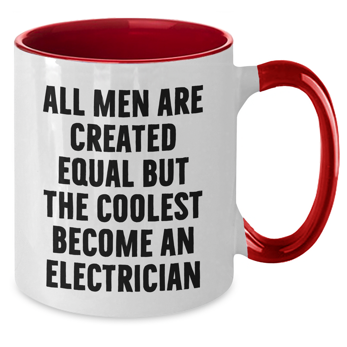 Funny Electrician Gifts from Women for Men on Mother's Day - Two Tone Coffee Mug - Additional