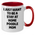 Funny Poodle Dog Gifts - I Just Want To Be A Stay At Home Poodle Mom Two Tone Coffee Mug, Gifts from Dad to Poodle Dog Mom for Father's Day - Additional