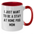 Funny Pug Dog Gifts for Men - I Just Want To Be A Stay At Home Pug Mom, Two Tone Coffee Mug, Father's Day Unique Gifts from Friends, Pug Dog Lovers - Additional