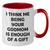 Funny Godmom Gifts from Men to Women - I Think Me Being Your Godmom Is Enough Of A Gift, Two Tone Coffee Mug for Mother's Day - Additional