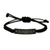 Funny Sheriff Deputy Gifts from Mom: 'Keep Calm Or I Will Use My Sheriff Deputy Voice' Black Rope Bracelet for Sheriff Deputy, Men, Women, Friends, Coworkers on Mother's Day - Image 1
