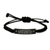 Manager's genius Rope Bracelet, Funny Quote, Adjustable Black Stainless Steel, Gifts from Men for Father's Day - Image 1