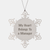 Funny Manager Gifts from Friends - Snowflake Ornament with 'My Heart Belongs To A Manager' Quote, Perfect for Christmas - Image 1