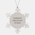 Greatest Nurse Snowflake Ornament Gifts from Men to Women, Funny Quote 'World's Greatest Nurse' for Christmas - Image 1