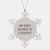 Funny Scientist Gifts Snowflake Ornament for Men, My Heart Belongs To A Scientist Quote, Gifts from Friends, Snowflake Ornament for Scientist - Image 1