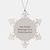Veterinarian Snowflake Ornament, 'My Heart Belongs To A Veterinarian', Gifts from Men to Veterinarian Friends, Unique Christmas Unique Gifts - Image 1