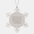 Funny Hiking Gift - 'The Voices In My Head Are Telling Me To Go Hiking' Snowflake Ornament for Men, Women, or Friends - Christmas Unique Gifts from Family, Coworkers - Image 1