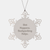 Funny Backpacking Gifts for Men - Snowflake Ornament from Friends, 'Shit Happens. Backpacking Helps.' - Christmas Unique Presents - Image 1