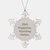 Funny Hunting Gifts for Men from Friends, 'Shit Happens. Hunting Helps.' Snowflake Ornament, Christmas Unique Gifts - Image 1