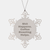 Coffee Roasting Snowflake Ornament Funny Quote Gift for Men and Women, Shatterproof Snowflake Decoration for Christmas - Image 1