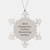 Coffee Roasting Snowflake Ornament Funny Quote Gift for Men and Women, Shatterproof Snowflake Decoration for Christmas - Image 1