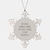 Correctional Officer Snowflake Ornament, Funny Quote Gift from Family, Friends, or Coworkers for Men, Women, or Family, Christmas Unique Gifts - Image 1
