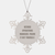 Operations Manager Snowflake Ornament, Funny Quote, Gifts from Friends for Operations Manager, Unique Christmas Unique Gifts - Image 1