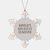 Funny Senator Gifts from Men to Snowflake Ornament for World's Greatest Senator, Christmas Unique Gifts - Image 1