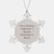 Claims Adjuster Snowflake Ornament, Funny Gift from Friends to Claims Adjuster, 'I'm A Claims Adjuster. I Speak Fluently In genius.' - Christmas Unique Gifts for Him - Image 1