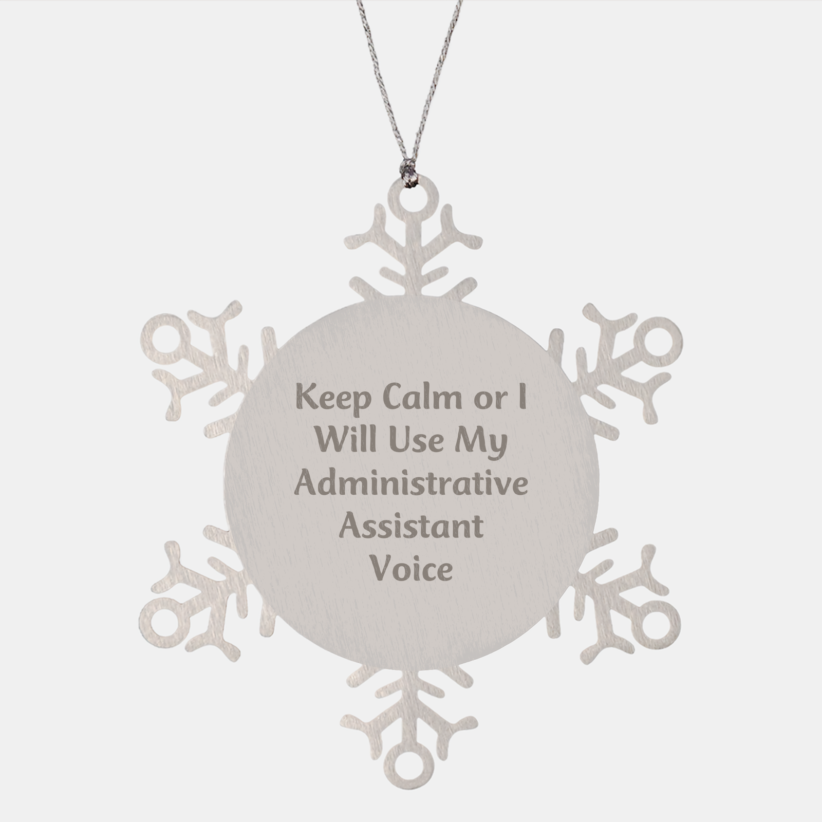 Funny Administrative Assistant Gifts for Christmas - Snowflake Ornament from Coworkers to Friends - Image 1