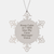 Funny Case Manager Gifts for Christmas Snowflake Ornament, 'Keep Calm Or I Will Use My Case Manager Voice' from Friends, Family, Coworkers - Image 1
