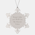 Funny Doctor Gifts from Friends - Snowflake Ornament for Christmas - 'Keep Calm Or I Will Use My Doctor Voice' Quote - Image 1