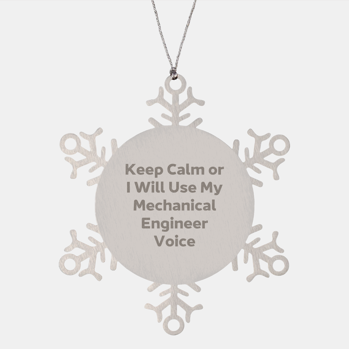 Funny Mechanical Engineer Gifts from Friends - Snowflake Ornament for Christmas - Image 1