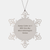 Funny Microbiologist Gifts from Friends for Christmas Snowflake Ornament Keep Calm Or I Will Use My Microbiologist Voice - Image 1