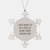 Funny Cairn Terrier Dad Snowflake Ornament | Unique Christmas Unique Gifts for Cairn Terrier Dog Lovers | Gifts from Santa to Dog Dad - Image 1