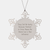 Aunty's Snowflake Ornament, Gifts from Men to Aunty, Funny Quote Christmas Unique Gifts, Aunty Snowflake Ornament for Her - Image 1