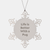 Life Is Better With A Pug Snowflake Ornament, Pug Dog Christmas Unique Gift from Men, Women, Friends, or Family, Unique Snowflake Ornament for Pug Dog Lovers, Funny and Inspirational Quote - Image 1