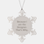 Designer Snowflake Ornament, Because I Am The Designer. That's Why., Christmas Unique Gift for Men, Women, and Friends, Unique Snowflake Ornament - Image 1