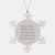 Chiropractor Snowflake Ornament Gifts from Friends to Amazing Chiropractors, Dream Big, Work Hard Quote, 3.14 Inch Diameter, Shatterproof, Stainless Steel - Image 1