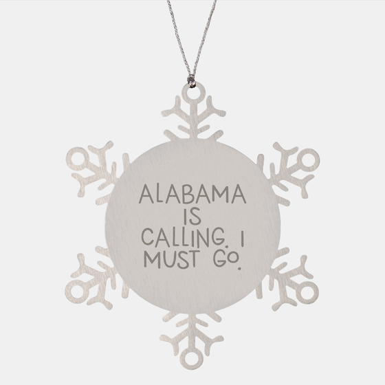 Alabama Snowflake Ornament Gifts from Friends and Family for Christmas - Image 1